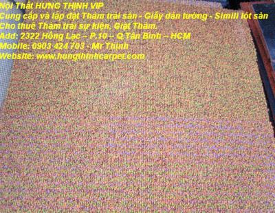Thanh lý thảm cũ tồn kho, sử dụng lót clb bida, phòng tập tạ, Q.Tân Phú tpHCM