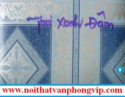Simili dày xốp (thôi xanh đậm) _ thi công simili trải sàn dày xốp