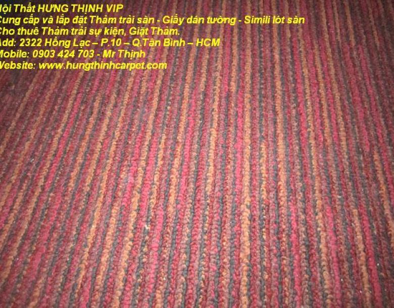 Thảm lót sàn cũ Bida giá rẻ, ban tham cu lot clb bida, Q.11 TP.HCM 