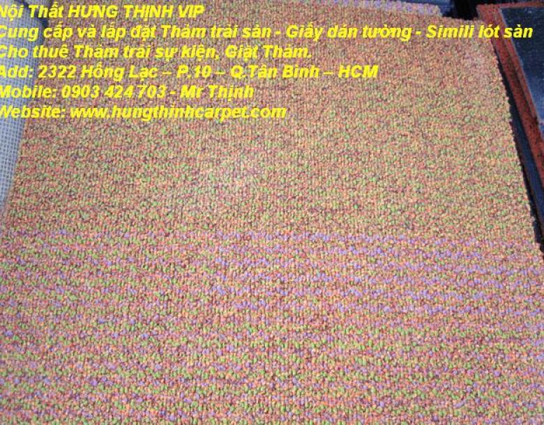 Thanh lý thảm cũ tồn kho, sử dụng lót clb bida, phòng tập tạ, Q.Tân Phú tpHCM